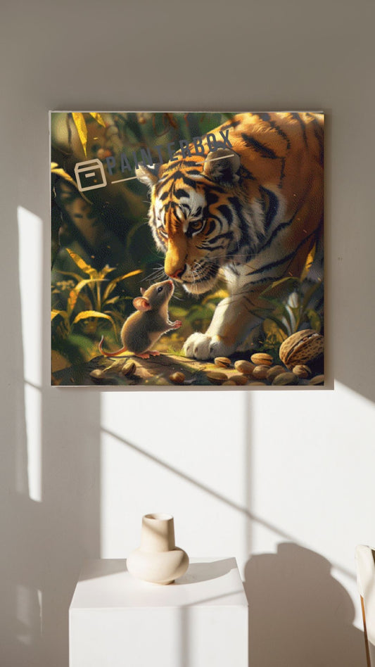 Tiger und Maus by ellufija - 200 Farben