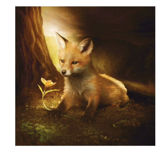 Little Fox and the Flower by Elena Dudina - 108 Farben