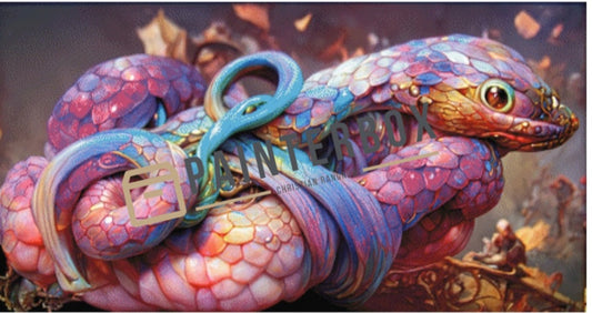 Diamond Painting - Rainbow Snake by Zlamsan 340 Farben