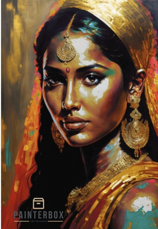 Indische Frau by Bátor Gábor 270 Farben