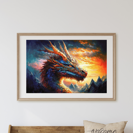 Dragon in the Mountain by Bátor Gábor 300 Farben