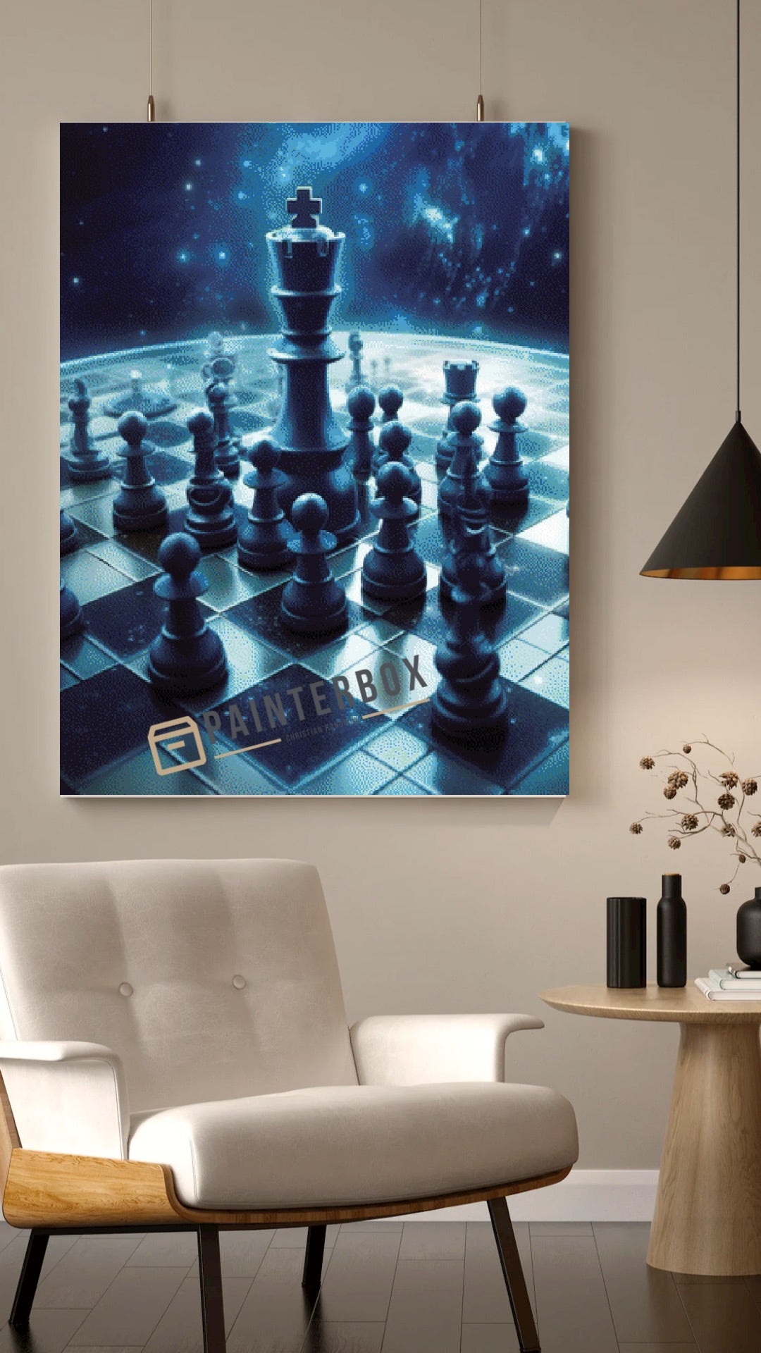 Galaxy Chess by PixxelPics 60 Farben eckig