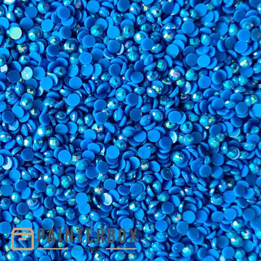 Diamond Painting – DMC Aurora Borealis (AB) Steine 995 Electric Blue - DK rund