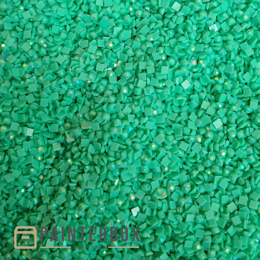 Diamond Painting – DMC Aurora Borealis (AB) Steine 954 Nile Green