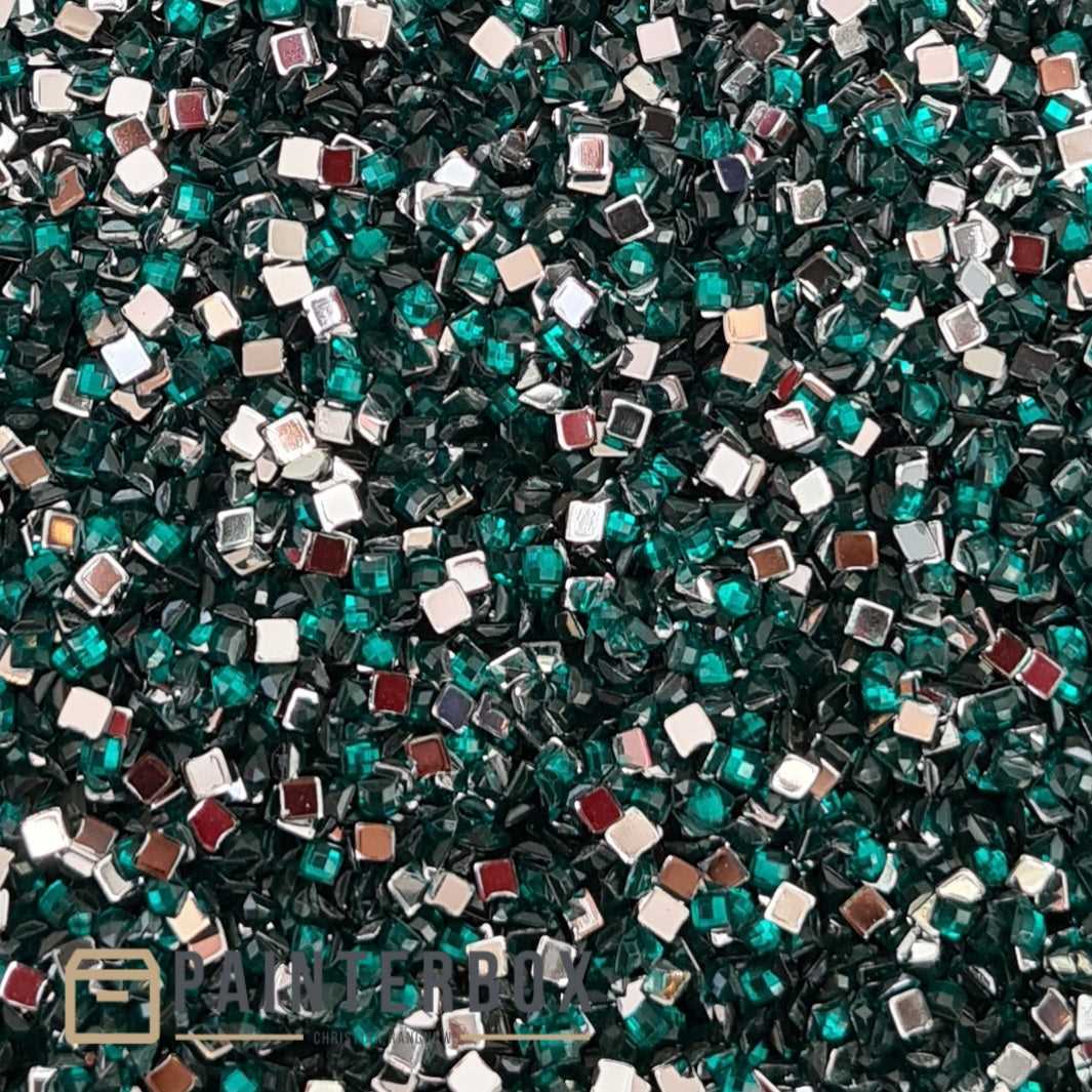 Diamond Painting – DMC Strass/Crystal Steine 3850 Bright Green Dark