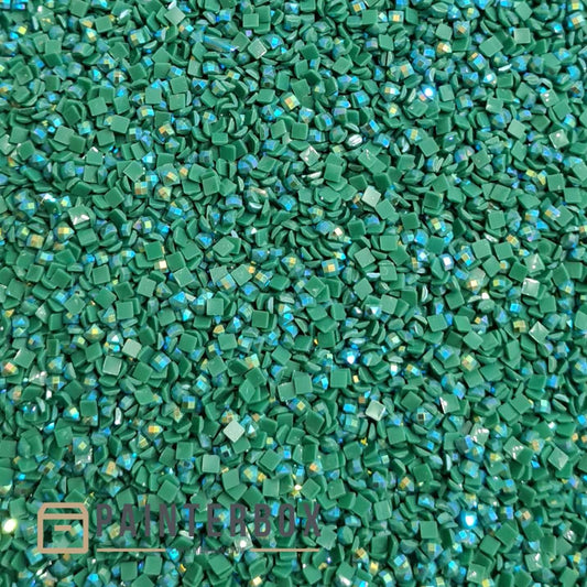Diamond Painting – DMC Aurora Borealis (AB) Steine 910 Emerald Green - DK
