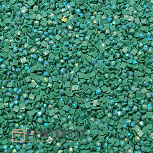 Diamond Painting – DMC Aurora Borealis (AB) Steine 911 Emerald Green - MED
