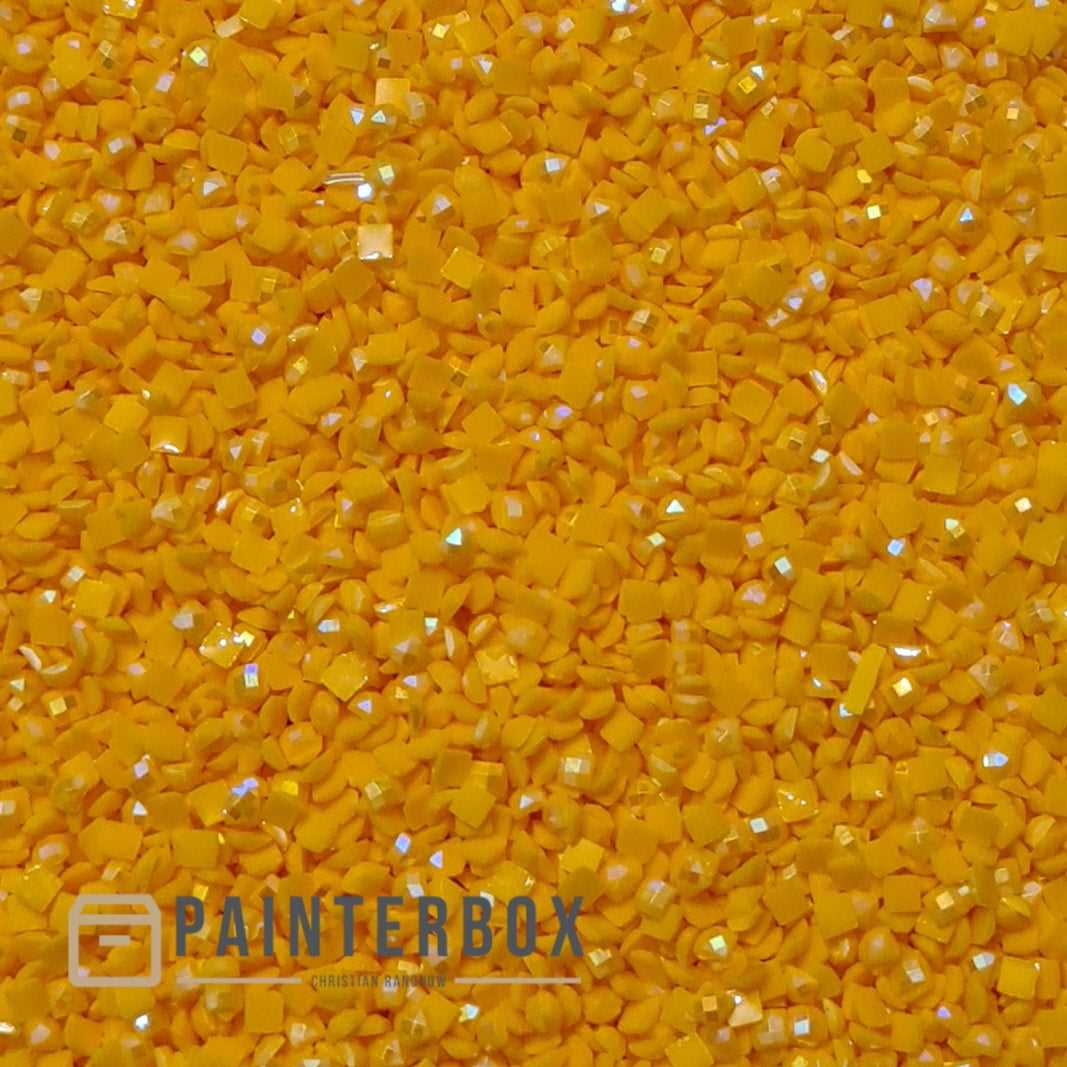 Diamond Painting – DMC Aurora Borealis (AB) Steine 728 Golden Yellow