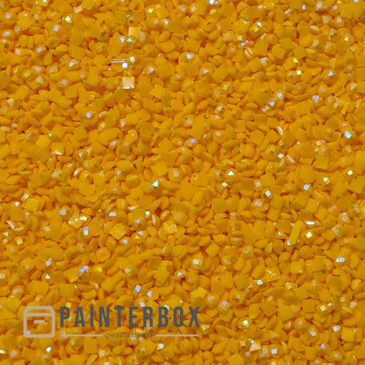 Diamond Painting – DMC Aurora Borealis (AB) Steine 728 Golden Yellow