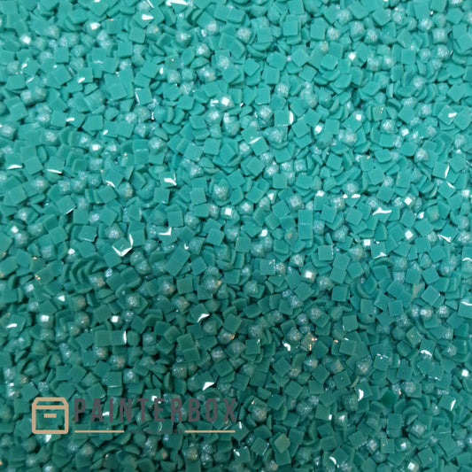 Dusties stones square - DMC 959 Sea Green - MED