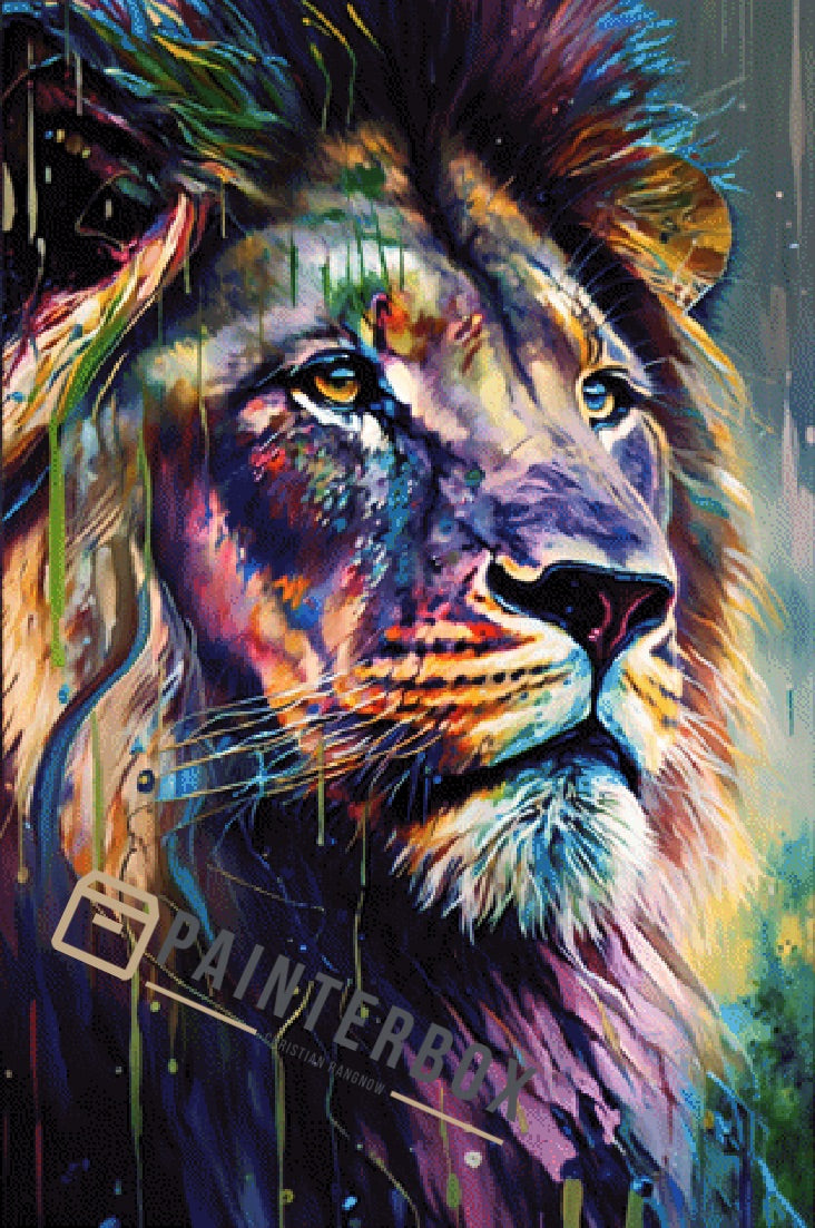 Proudly Lion by Bátor Gábor 400 colors