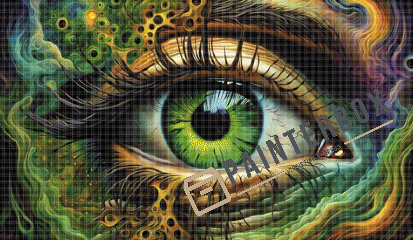 Abstract Green Eye - 230 Farben