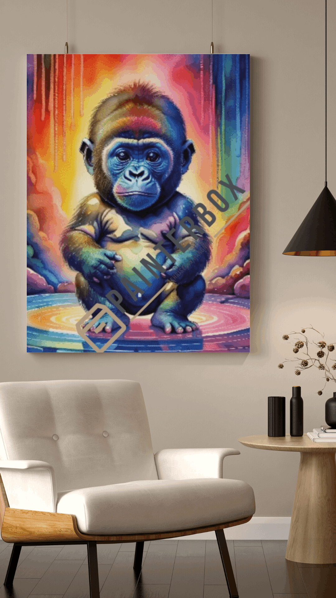 Colorful Gorilla by PixxChicks - 300 Farben