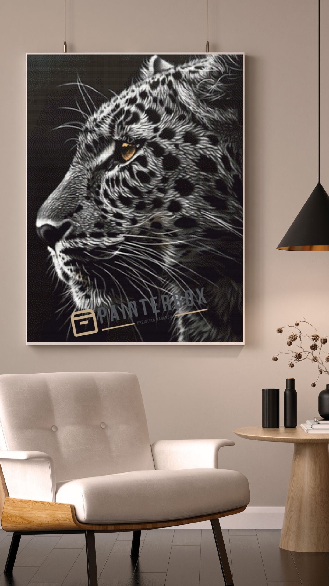 Black and white wild Cat by ArtRosa - 40 Farben