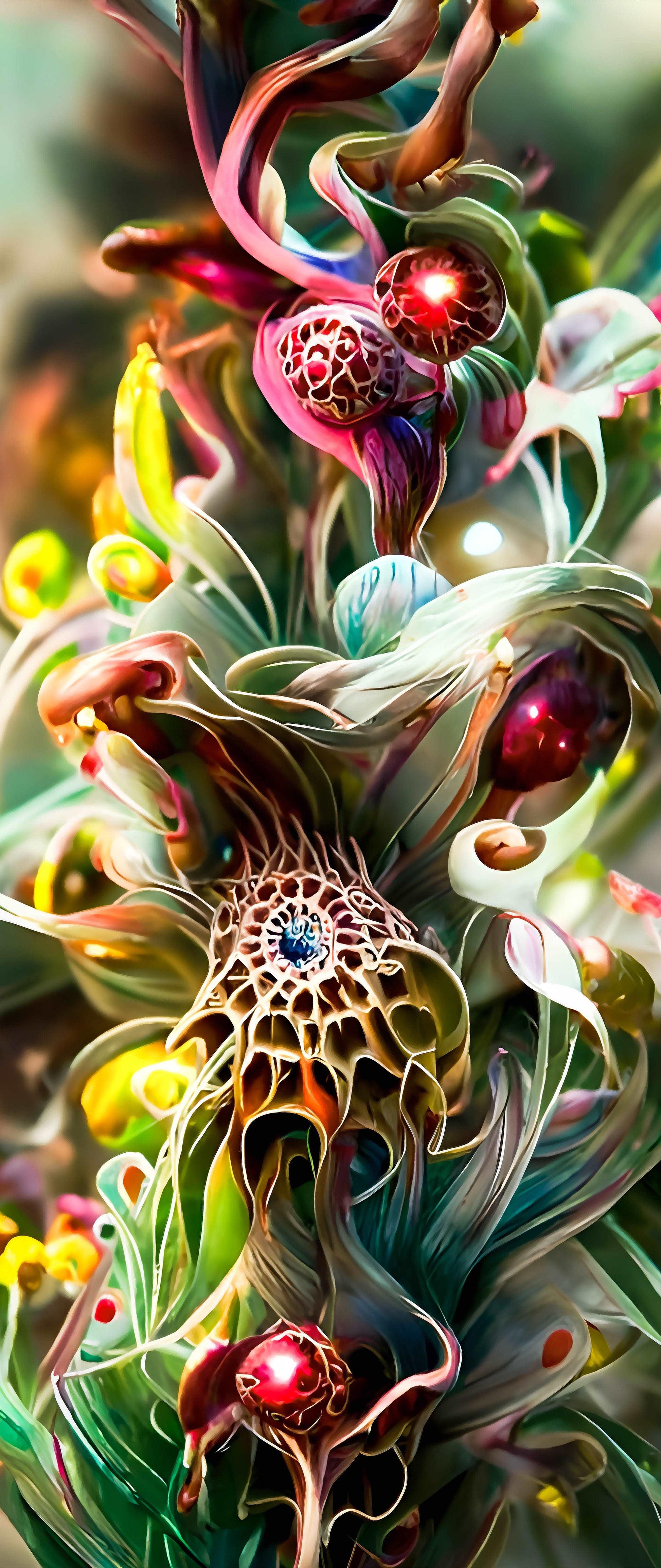 Alien Flower by Fantastic Claire 50 cm x 120 cm - 380 Farben