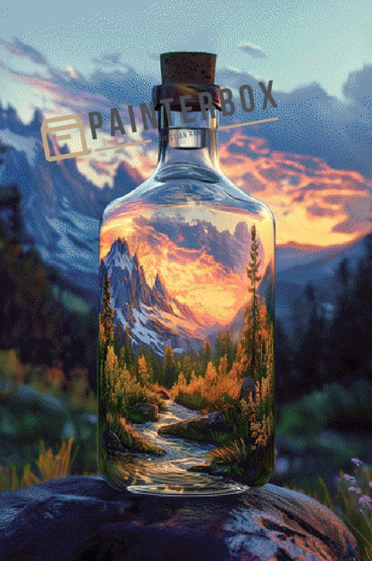 Bottle in the Mountain by PixxChicks - 260 Farben