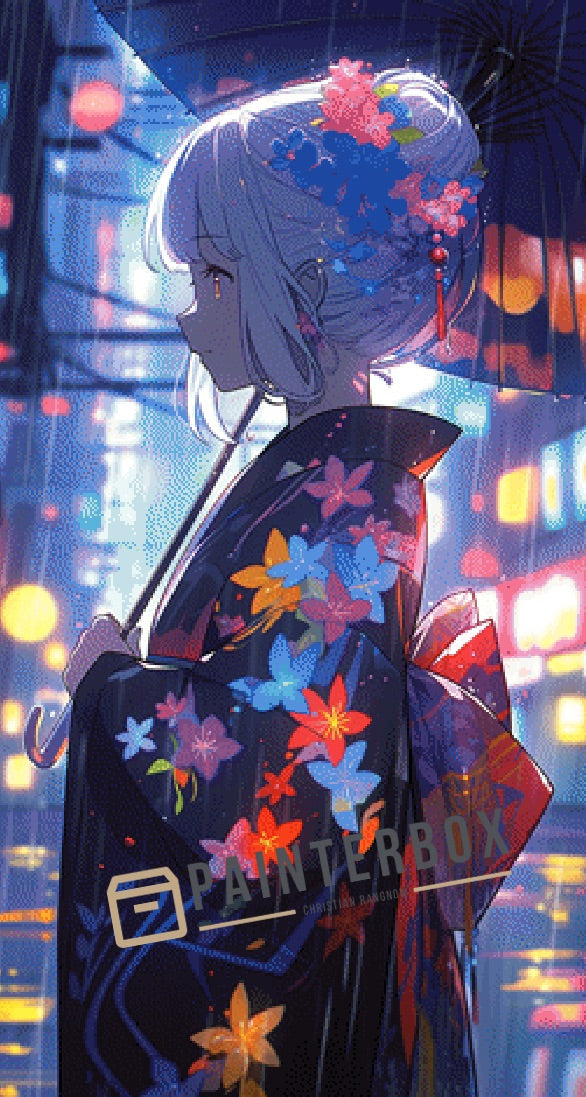 Cute Kimono Girl 300 Farben