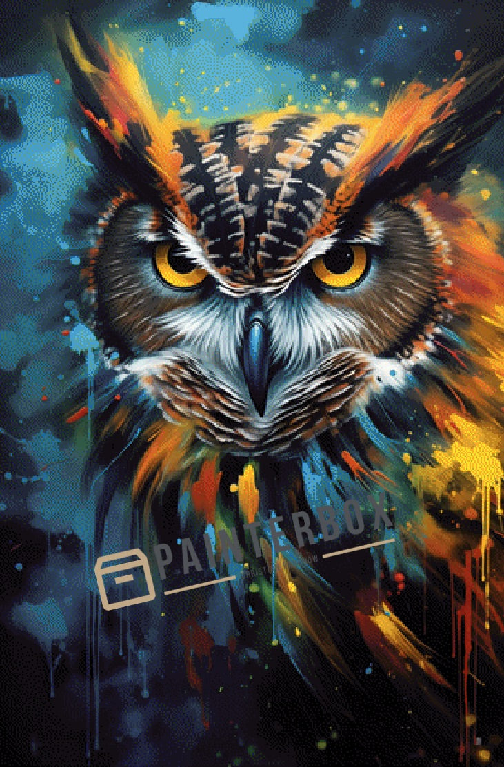 Watercolor Owl by ArtRosa  - 290 Farben