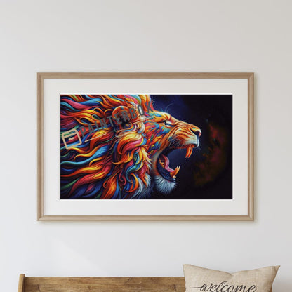 Multicolor Lion by Linile - 360 Farben