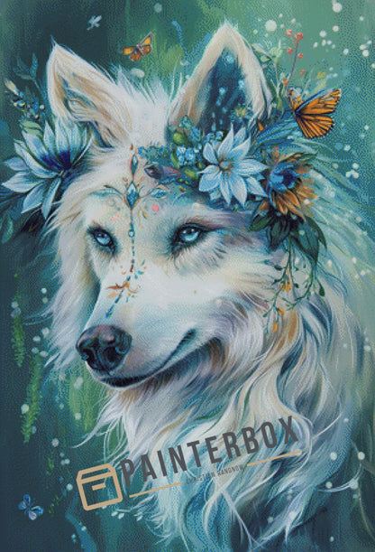 Fantasy white Wolf by PixxChicks - 190 Farben