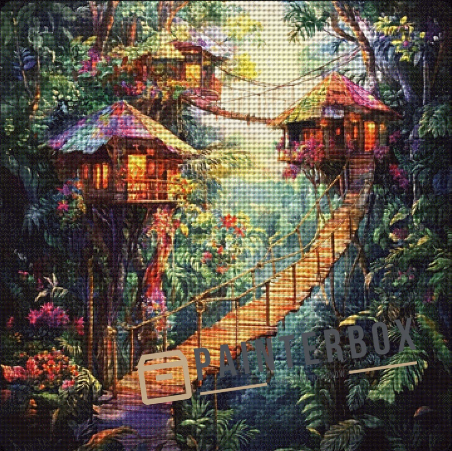 Jungle Houses by Radio Painterbox Susi - 380 Farben