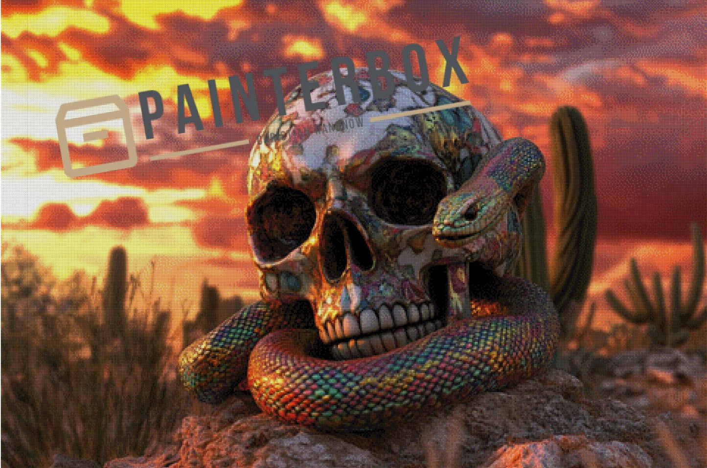 Skull in the Desert by ArtRosa - 300 Farben