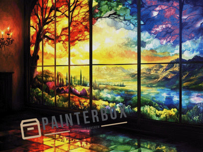 Rainbow Window by Radio Painterbox Susi - 370 Farben