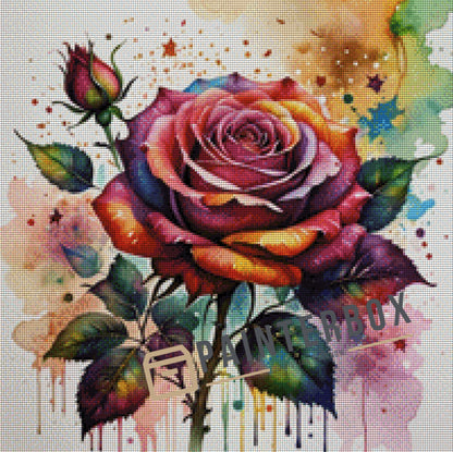 Watercolor Rose by ArtRosa - 300 Farben