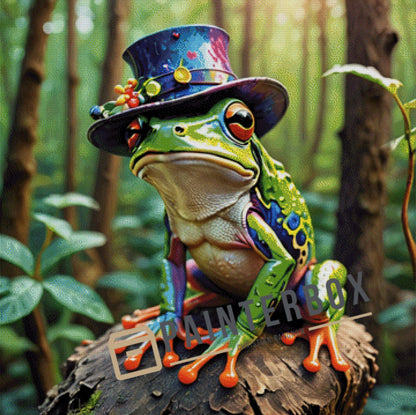 Froggy mit Zylinder by ArtRosa - 370 Farben