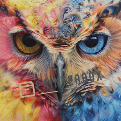 Two Eyes Owl by ArtRosa - 290 Farben