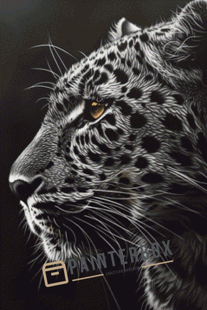 Black and white wild Cat by ArtRosa - 40 Farben