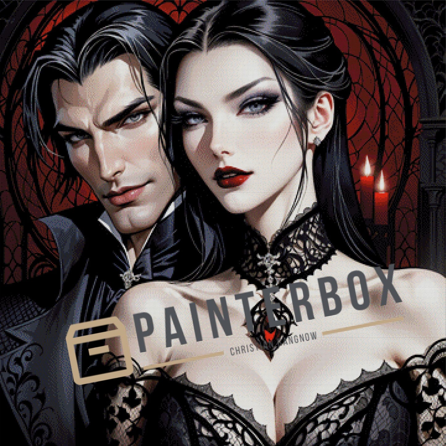 Vampire Couple 100 Farben