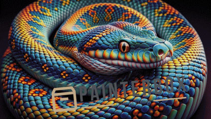 Colorful Snake by Linile - 360 Farben