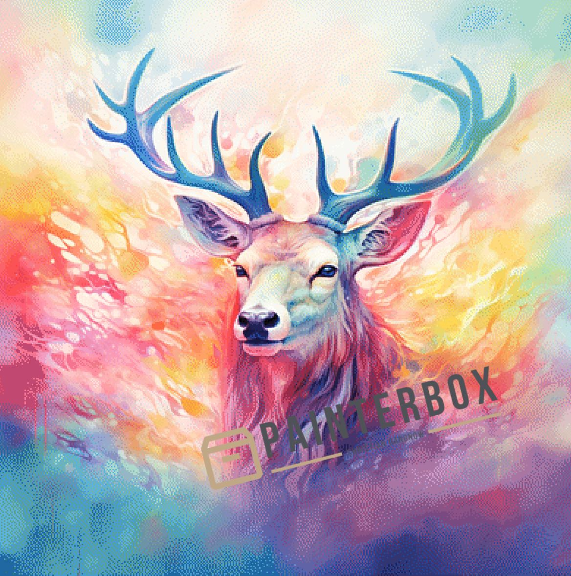 Rainbow Deer by Bátor Gábor 210 colors