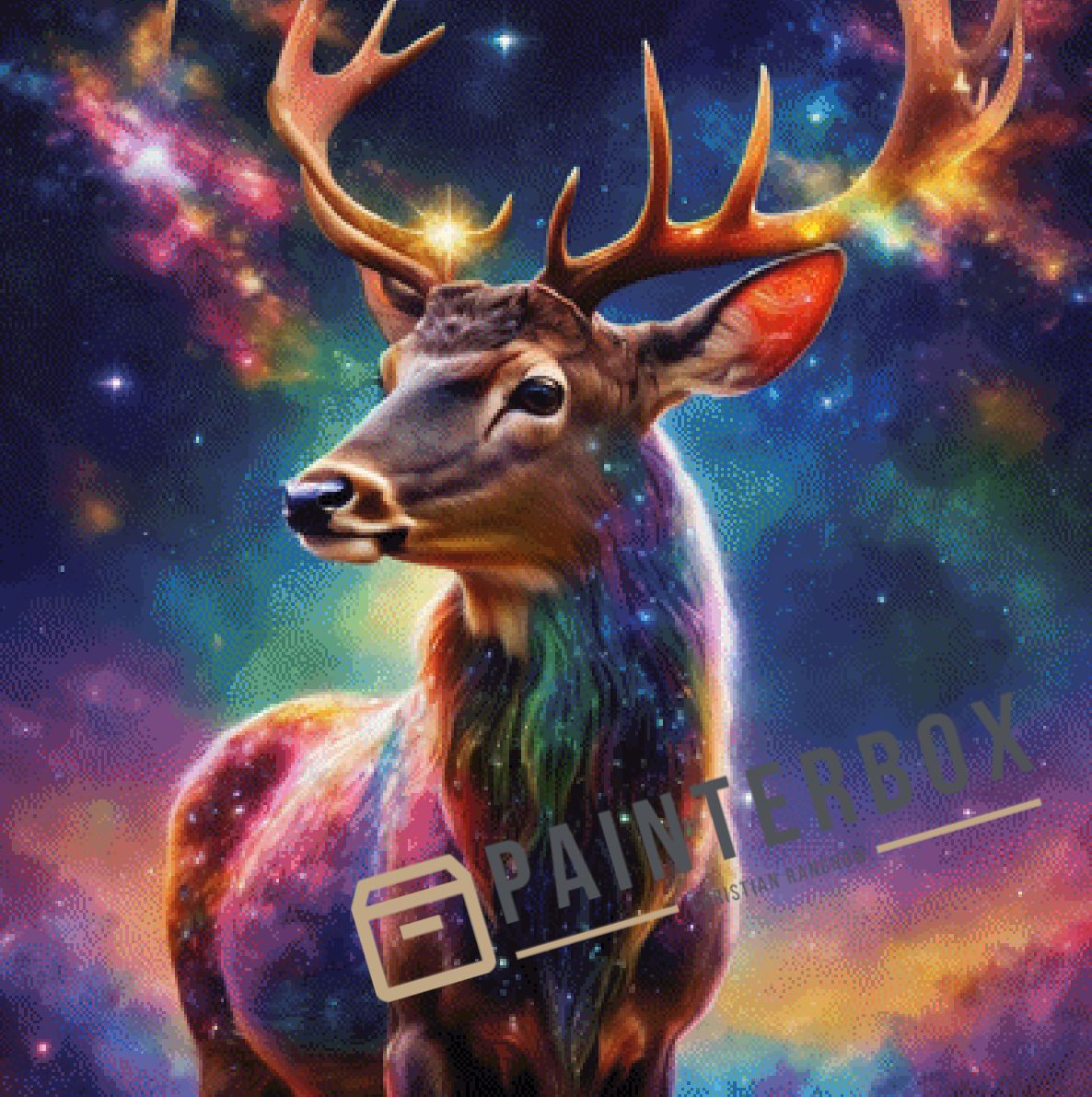 Sparkling Deer by Beboos - 350 Farben