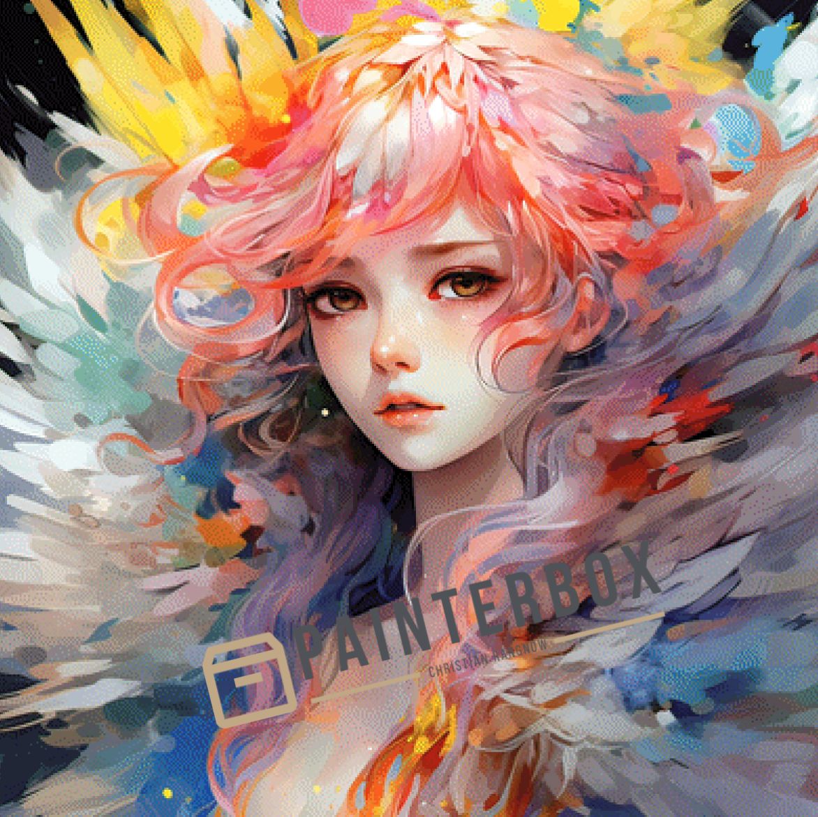 Colorful Angel by ellufija - 380 Farben