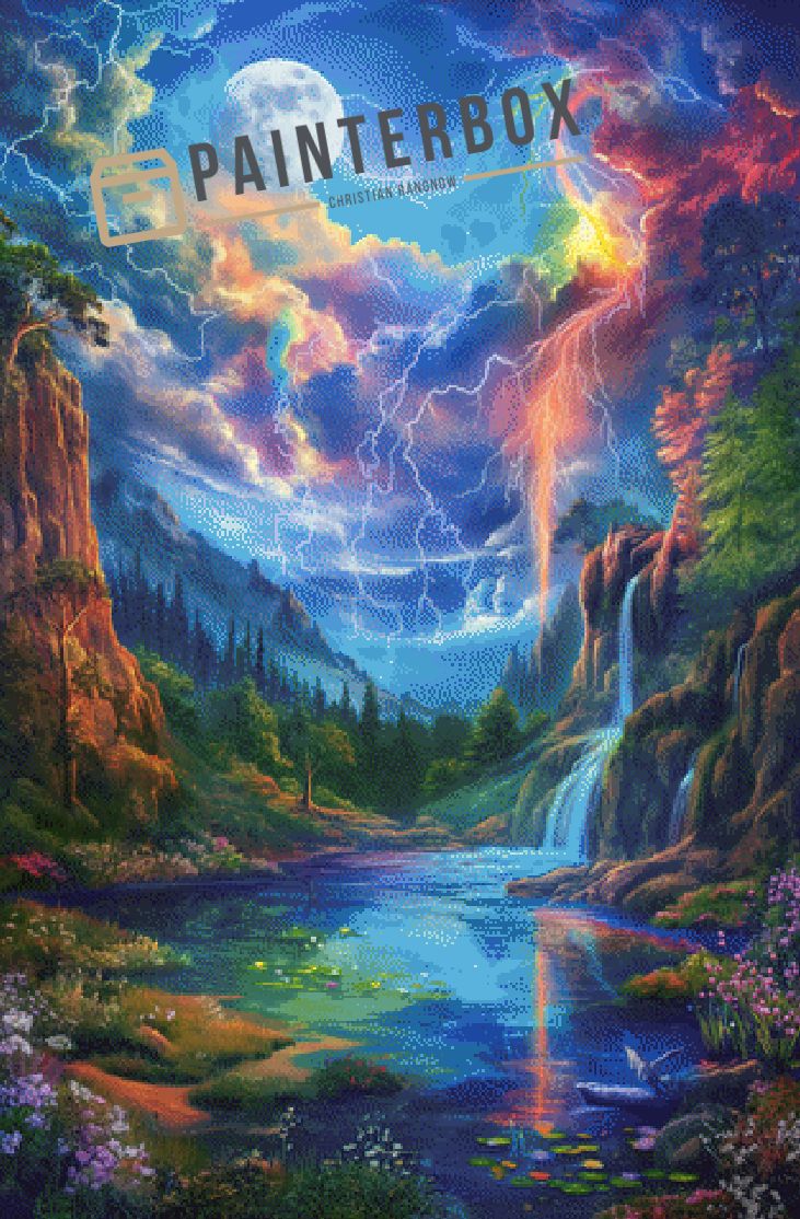 Fantasy Landscape by PixxChicks - 340 Farben