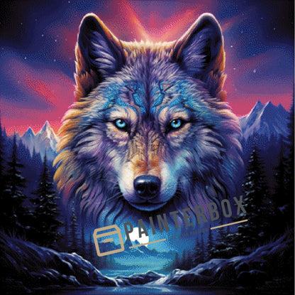 Wolf in the Mountain by ArtRosa - 200 colors