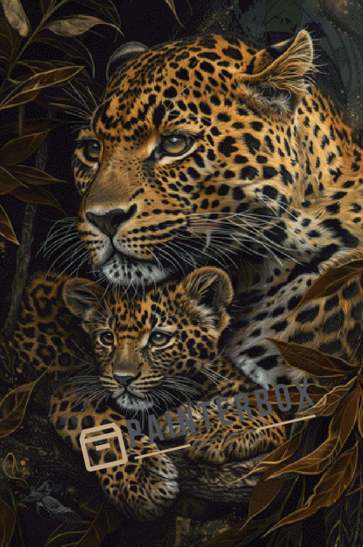Leopardenkuscheln by ArtRosa - 100 Farben
