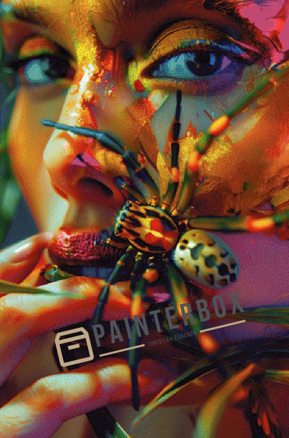Spider Girl by ArtRosa - 300 Farben eckig