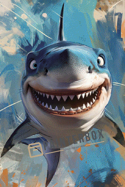 Smiling Shark by PixxChicks - 180 Farben