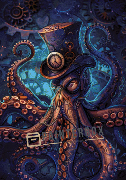 Steampunk Oktopus by PixxChicks - 180 Farben