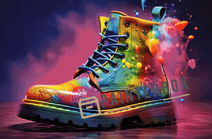 Colorful Boot by ArtRosa - 442 Farben eckig