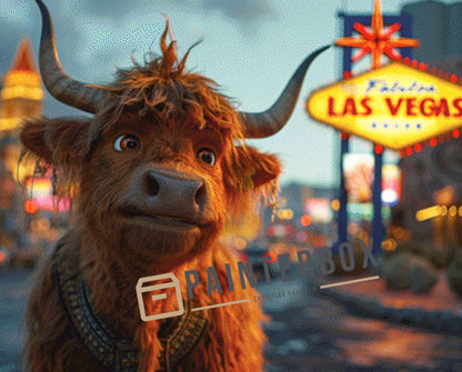 Cow in Las Vegas by PiXXel Pics - 320 Farben