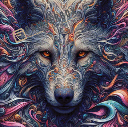 Fantasy Wolf 240 Farben