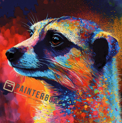 Colorful meerkat by Bátor Gábor 400 colors