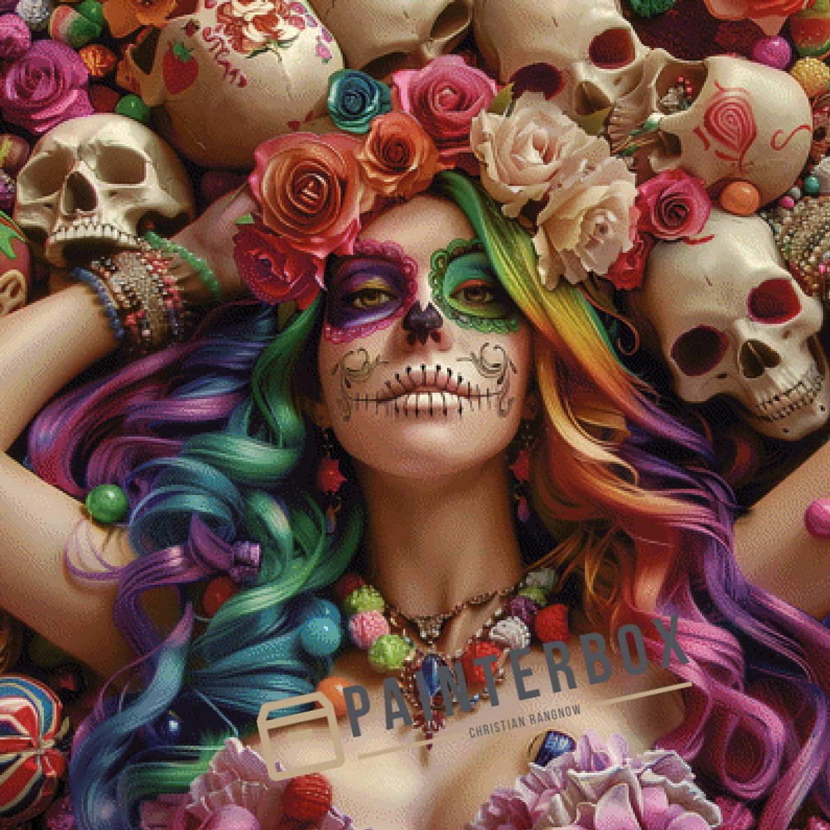 Colorful Muerta by ArtRosa - 300 Farben