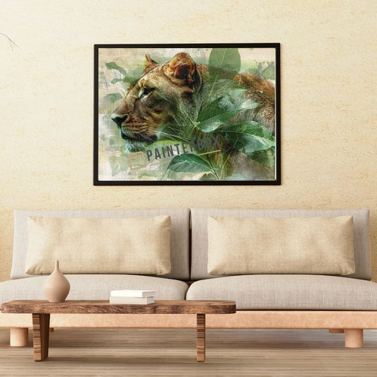 Löwin im Dschungel by PiXXel Pics - 230 Farben