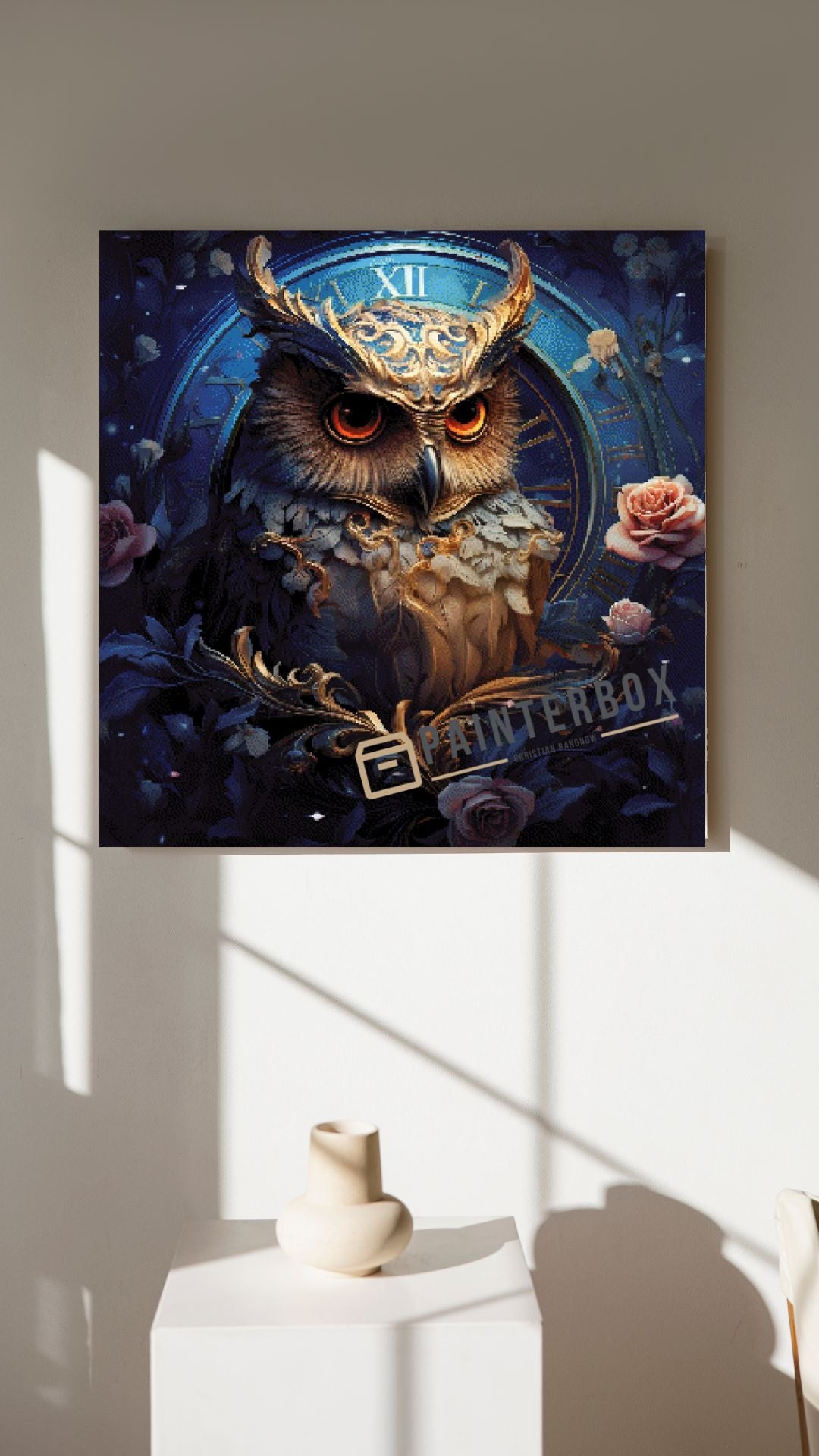 Owl Clock by ArtRosa - 260 colors
