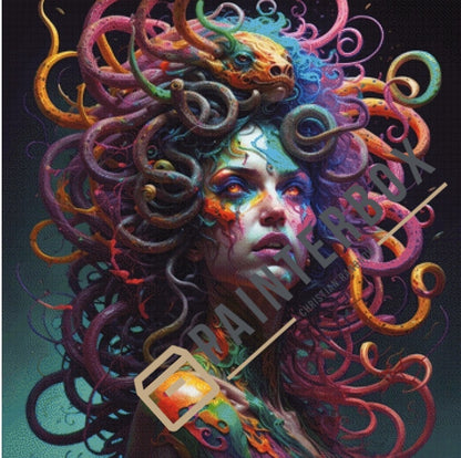 Crazy Hair Woman  - 300 Farben